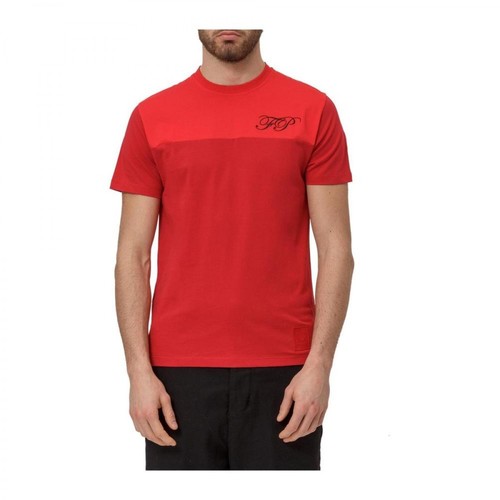 Fred Perry, T-Shirt with Logo Czerwony, male, 307.00PLN