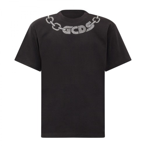 Gcds, Short Sleeve T-shirt Cc94M021521 Czarny, male, 736.00PLN