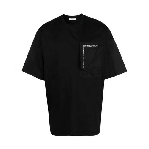 Givenchy, Logo-Patch T-Shirt Czarny, male, 3167.00PLN