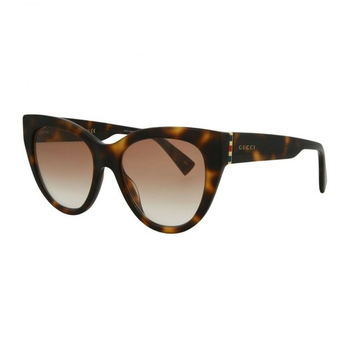 Gucci, Cat-Eye Acetate Sunglasses Brązowy, female, 1095.00PLN