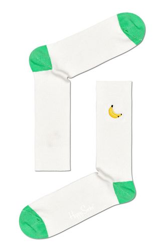 Happy Socks - Skarpetki Ribbed Embroidery Banana 26.90PLN