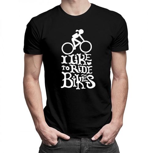 I like to ride bikes - męska koszulka z nadrukiem 69.00PLN