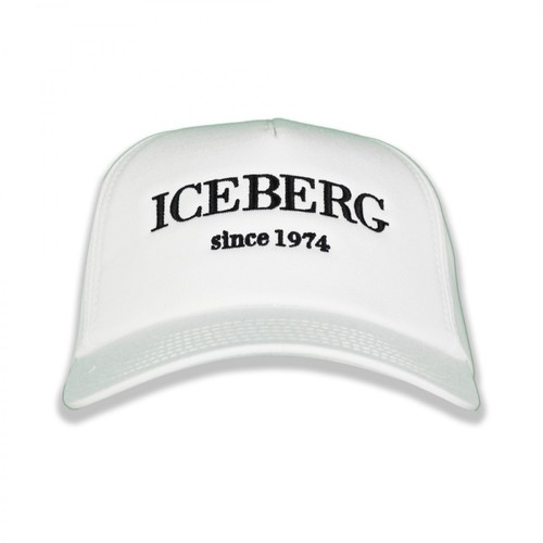 Iceberg, Casquette avec Logo Biały, male, 310.00PLN