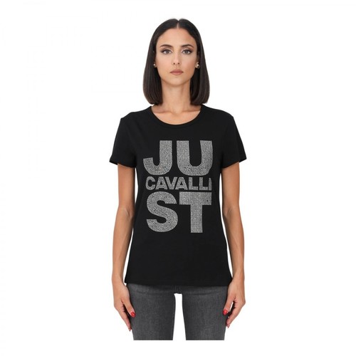 Just Cavalli, t-shirt Czarny, female, 245.11PLN