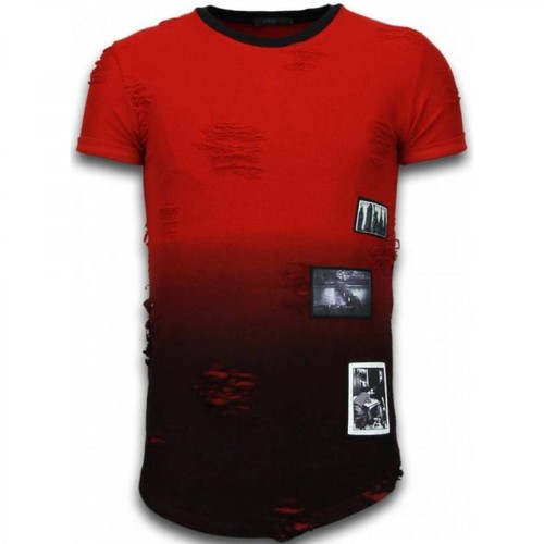 Justing, Pictured Flare Effect T-shirt Czerwony, male, 363.07PLN