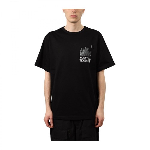Juun.J, T-shirt con stampa Czarny, male, 703.55PLN