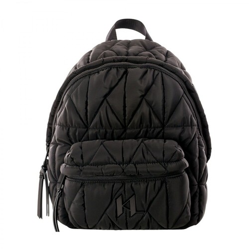 Karl Lagerfeld, Bolso nylon md backpack Brązowy, female, 1026.00PLN