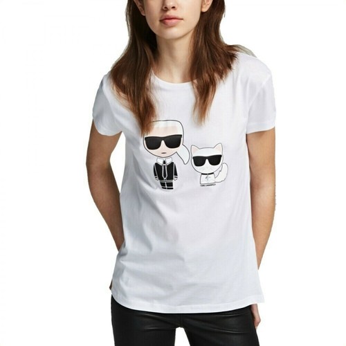 Karl Lagerfeld, T-Shirt Biały, female, 890.00PLN