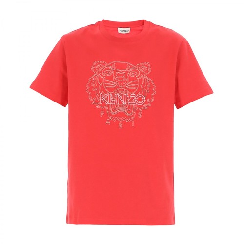 Kenzo, Loose Tiger T-shirt Różowy, female, 445.00PLN