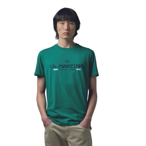 La Martina, T-shirt Zielony, male, 249.65PLN