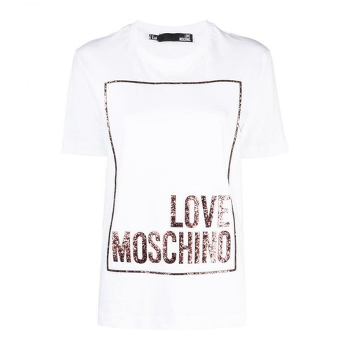 Love Moschino, T-Shirt Biały, female, 429.00PLN