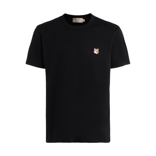 Maison Kitsuné, Fox Head t-shirt Czarny, male, 415.00PLN