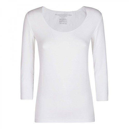 Majestic Filatures, T-shirt Biały, female, 339.00PLN
