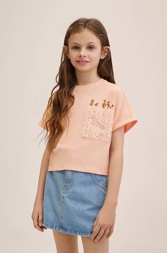 Mango Kids t-shirt bawełniany dziecięcy Garden 59.99PLN