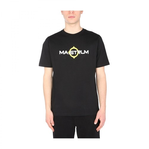 Ma.strum, Crew Neck T-Shirt Czarny, male, 221.00PLN