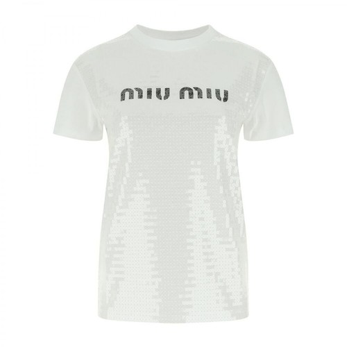 Miu Miu, T-Shirt Biały, female, 3147.00PLN