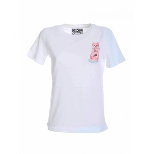 Moschino, Cake Teddy Bear T-shirt Biały, female, 573.00PLN