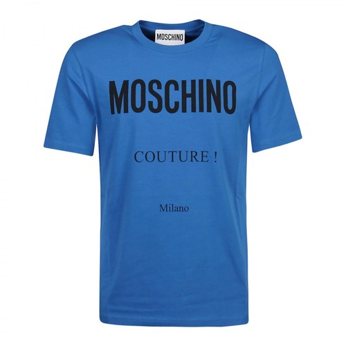 Moschino, T-Shirt Niebieski, male, 697.85PLN