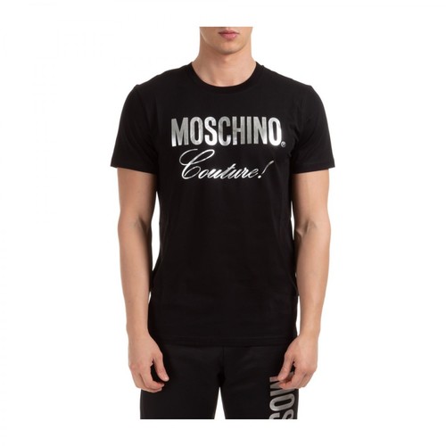 Moschino, T-shirt regular fit Czarny, male, 434.00PLN