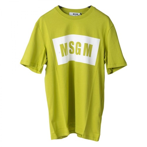 Msgm, T-shirt Żółty, female, 479.00PLN