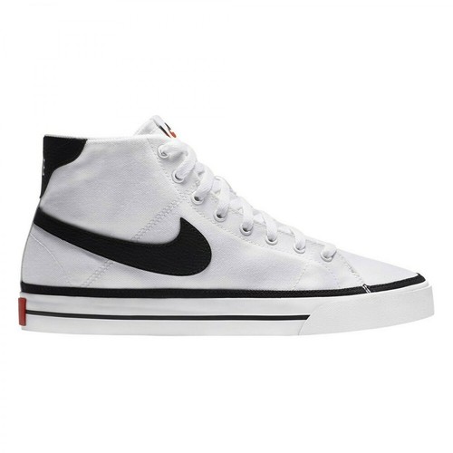 Nike, Court Legacy Canvas Mid Sneakers Biały, male, 433.00PLN