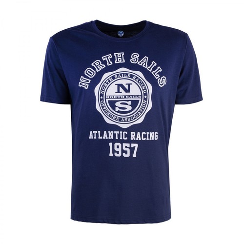 North Sails, T-shirt Niebieski, male, 142.00PLN