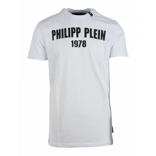 Philipp Plein, Printed T-shirt Biały, male, 1505.00PLN