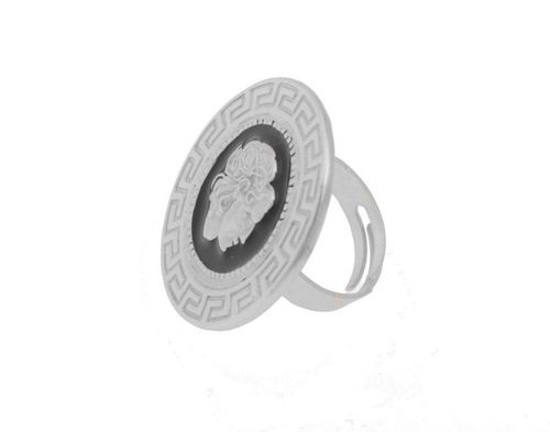 Pierścionek regulowany z monetą z motywem greckim 71.34PLN