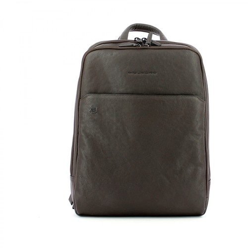 Piquadro, Slim laptop backpack Brązowy, male, 1323.00PLN