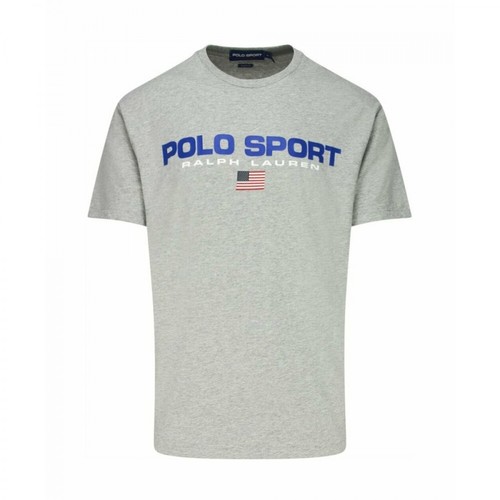 Polo Ralph Lauren, T-shirt Szary, male, 315.00PLN