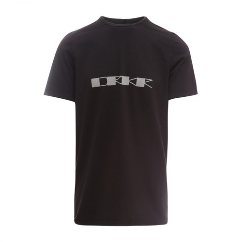 Rick Owens, T-Shirt Du02A3250Rnep6 Czarny, male, 936.28PLN