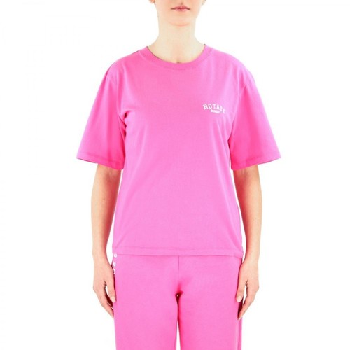 Rotate Birger Christensen, Rt210 T-shirt Różowy, female, 320.00PLN