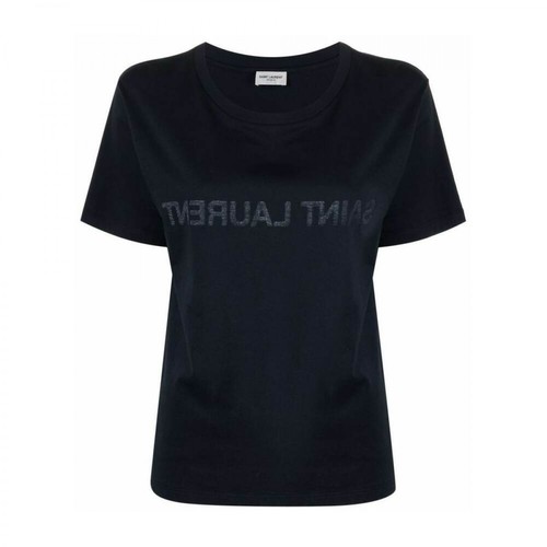 Saint Laurent, Reverse T-shirt Niebieski, female, 1076.80PLN