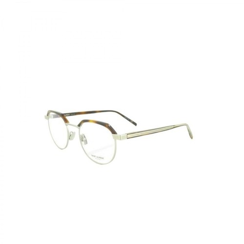 Saint Laurent, Round-Framed Glasses Biały, unisex, 1323.00PLN