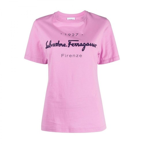 Salvatore Ferragamo, T-shirt Różowy, female, 1323.00PLN