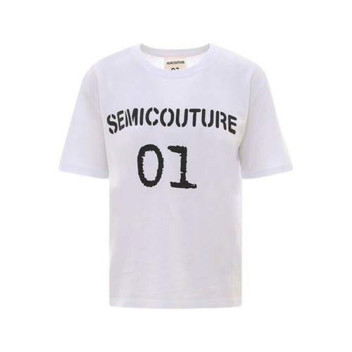 Semicouture, T-shirt Biały, female, 321.00PLN