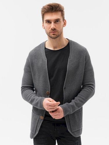 Sweter męski bawełniany E193 - grafitowy/melanżowy 119.00PLN