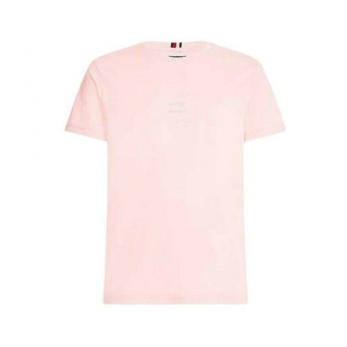 Tommy Hilfiger, T-shirt Mw16576 Różowy, male, 249.65PLN