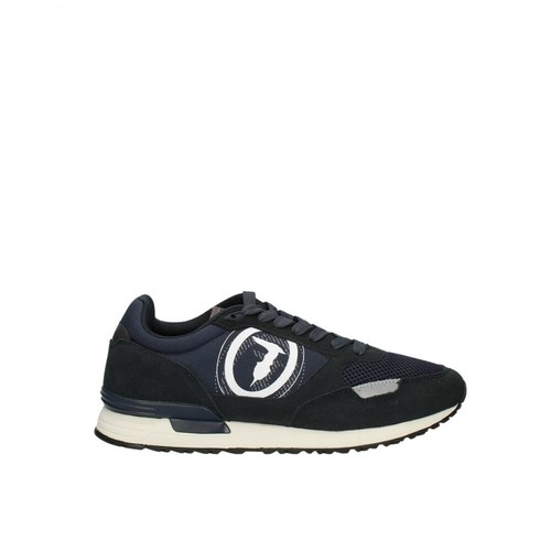 Trussardi, 77A00281 Sneakers Low Niebieski, male, 329.00PLN