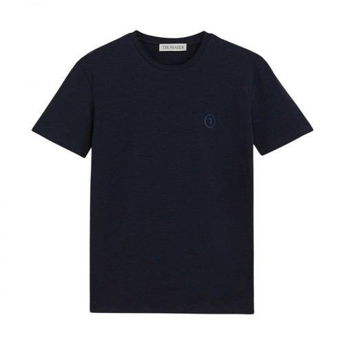Trussardi, Slim-Fit Stretch Jersey T-shirt Niebieski, male, 256.00PLN