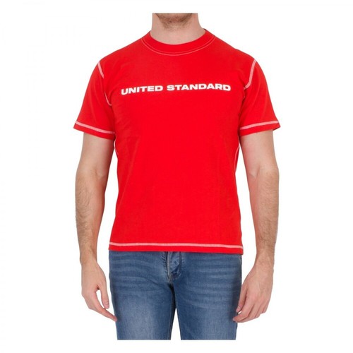 United Standard, Logo T-Shirt Czerwony, male, 239.40PLN