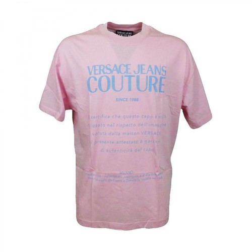Versace Jeans Couture, Podkoszulek Różowy, male, 434.00PLN