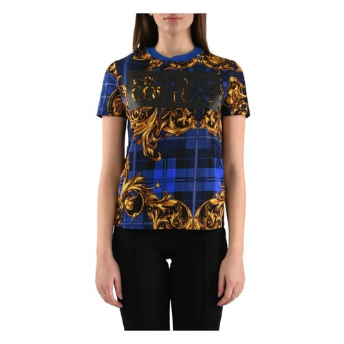 Versace Jeans Couture, T-shirt Niebieski, female, 707.00PLN