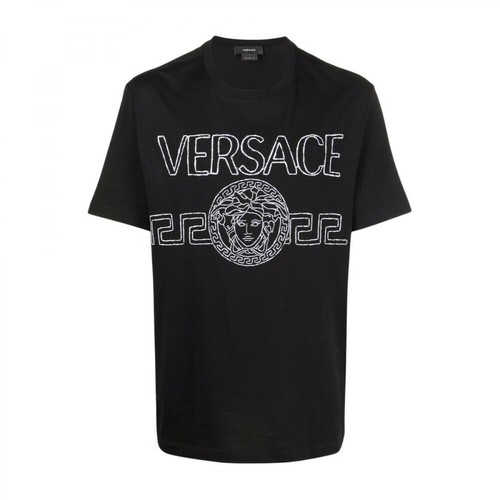 Versace, T-shirt Czarny, male, 1323.00PLN