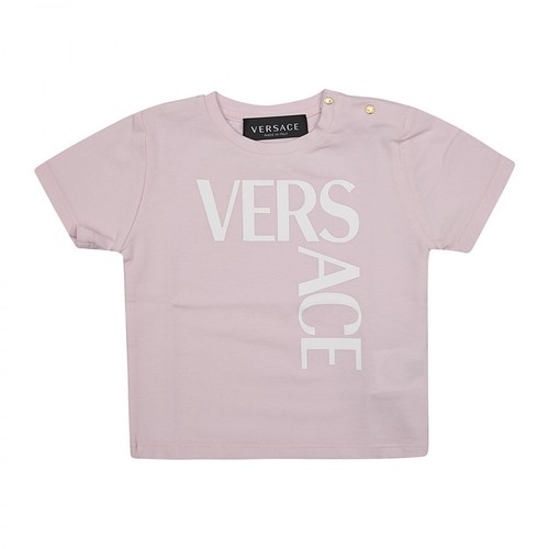 Versace, T-shirt Różowy, female, 274.00PLN