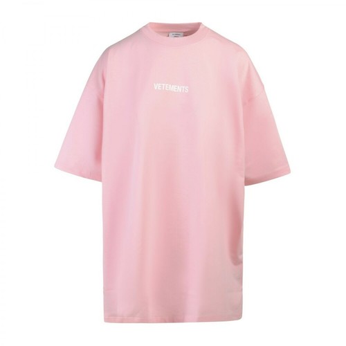 Vetements, T-shirt Ue52Tr120P Różowy, female, 1636.31PLN