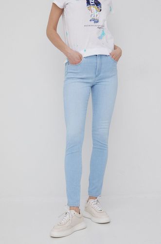 Wrangler jeansy HIGH RISE SKINNY SOFT BLUE 284.99PLN