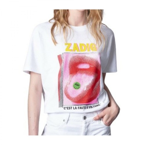 Zadig & Voltaire, T-shirts and Polos Biały, female, 602.00PLN