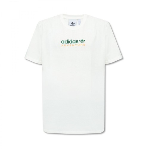 Adidas Originals, Printed T-shirt Biały, male, 171.35PLN
