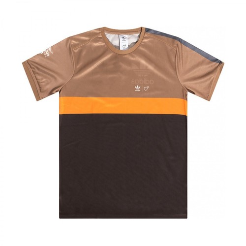 Adidas Originals, T-shirt Human Made Brązowy, male, 387.60PLN